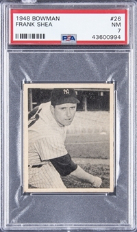 1948 Bowman #26 Frank Shea SP - PSA NM 7